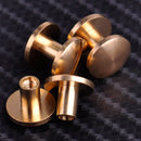 20pc 10mm Leather Craft Belt Screw Solid Brass Nail Rivets Stud Head Bag Wallet