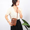 Women Soft PU Messenger Bag Multi-layer Shoulder Zipper Phone Pouch (Brown)