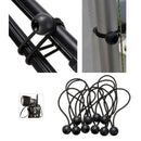 10 Pieces Durable Tent Fix Cords Bungee Loop Strap Tarp Canopy Holding Wire