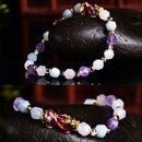 2 x Feng Shui Pixiu Bracelet Jewelry Attract Wealth  Luck Charm Bead Bracelet .