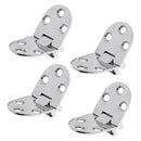 4pcs Stainless Steel Boat RV Yacht Cabinet Cupboard Strap Hinge Door Hinge