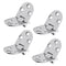 4pcs Stainless Steel Boat RV Yacht Cabinet Cupboard Strap Hinge Door Hinge