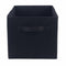 BLACK Square Foldable Fabric Storage Box Collapsible Home Clothes Organizer Cube