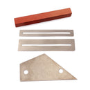 Stainless Steel Fret Rocker Protectors Sanding Kit for Guitar Bass Mandolin