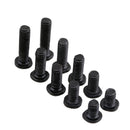 60Pcs M2.5*4-12mm Phillips Low Profile Wafer Head Machine Screws Kit Zinc Plated