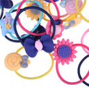 10x Lot Children Elastic Hair Band Candy Color Headbands Ropes Girls Headwear JR