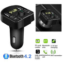 Car FM Transmitter Bluetooth Handsfree USB TF MP3 Player 4.1A USB Charger
