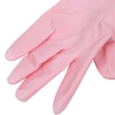 Floral Flower Long Cuff Rubber Gloves Dishwashing Gloves Kitchen Gloves(Lon