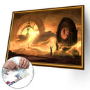 1000pcs DIY Paper Jigsaw Big Clock Puzzle Educational Picture Toys Decor