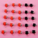 50pcs 4mm Banana Panel Socket Test Probe Binding Post Nut Plug Jack Connectors