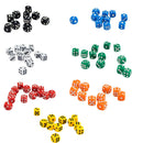 100 Pack D6 Dice Plastic Six Sided Dice for D&D Role Playing Board Games