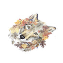 Wolf Irons on Stickers Leaves Patches DIY Washable Heat Transfer Applique Deco Z
