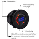 Waterproof DC 12V Car Motorcycle LED Digital Voltmeter Voltage Meter Gauge A