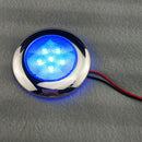 Stainless S Blue 6-LED Dome Light Recessed for Home, Auto, Truck, RV, Boat