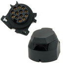 13 Pin Plastic Euro Socket Trailer Plug Towbar Light Connector Adapter A