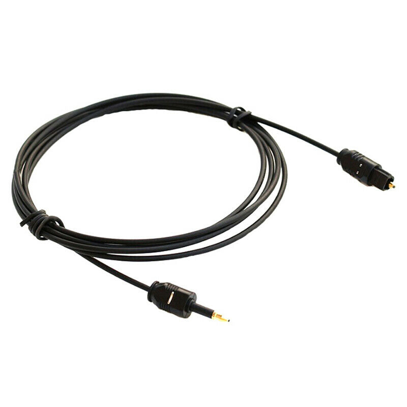 1.96Ft Toslink Male to Mini Plug 3.5mm Male Digital Optical SPDIF Audio Cabl_kz
