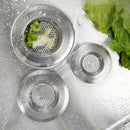 2X Kitchen Waste Stainless Steel Sink Strainer Plug Drain Filter Basket Drainer