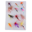 12pcs Fly Bait Hairhook Fly Fishing Flies Minnow Salmon Pike Saltwater Flies