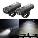2xSuper Bright  Headlight USB Rechargeable Bike Front Lamp Waterproof