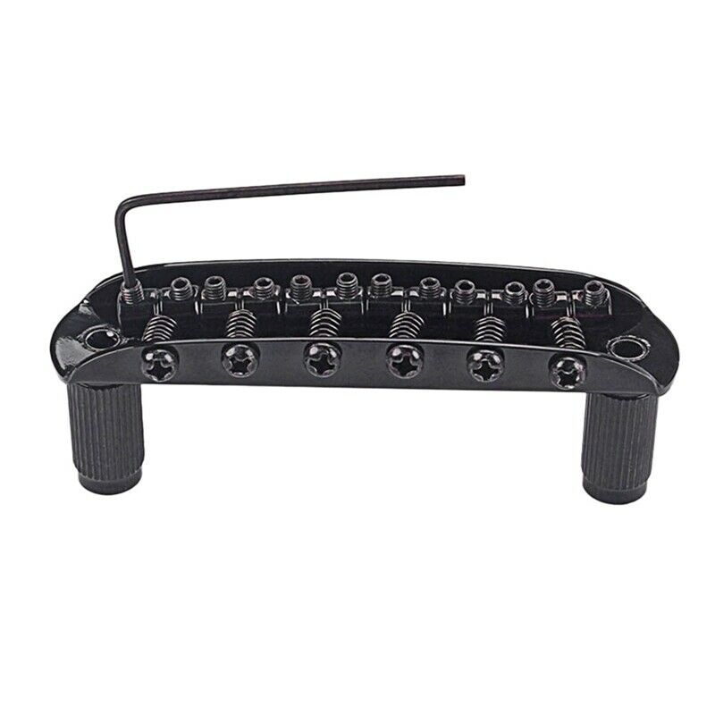 Black 6-String Guitar Bridge Jazz Bridge For 6-String Electric Guitar Saddl