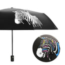 Folding Portable Umbrella Color Changing Zebra Umbrella Anti-Uv Sunshade Ra