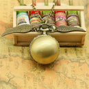 Steampunk Snitch Pocket Watch Necklace Quidditch Wing Clock U3Z9 Pendant Y2 X7K3