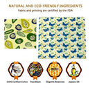 4Pcs Reusable Wrap Seal Food Fresh Keeping Wrap Lid Cover Stretch Vacuum Fo