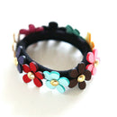 2pcs Women Girls Flower PonyTail Elastic Rubber Hair Band Tie Rope Ring V3