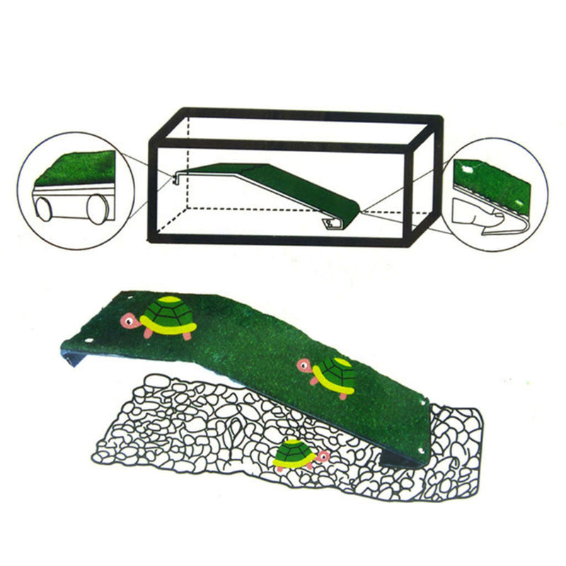 Plastic Turtle Resting Terrace Tank Aquarium Tortoise Basking Platform M