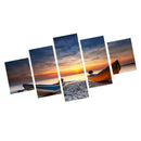 5 Panel Large Canvas Pictures Wall Art Prints Hanging Poster Beach Scenery S