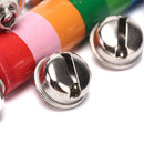 Rainbow Rattle Jingle Handbell Bell Colorful Wooden Bell Orff Instruments BabyME