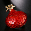 Enamel Pomegranate Brooch Pin Lapel Fruit Pin Gift Badge Buckle Collar Jewelry Z