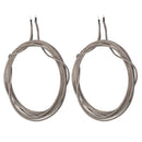 2Pc Guitar Wire Single Core Braided Shielded 22 Awg 300cm for Pickups & Pots