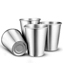 2 Piece Stainless Steel Cup Mug Drinking Coffee Beer Tumbler Travel 50ml