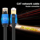 Cat8 Ethenet Cable RJ45 STP 26AWG LAN Cable Blue for Router Modem PC (4m) A