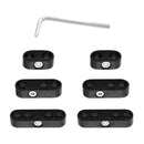 6pcs 7mm 8mm Ignition Spark Plug Wire Separators for Chevy Ford (Black)