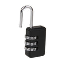 Combination Security Cabinet Suitcase Luggage Bag Code Padlock Lock Black