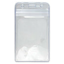 10PCS Clear Transparent PVC Plastic Pocket Wallet ID Cards Pass Badge Holder