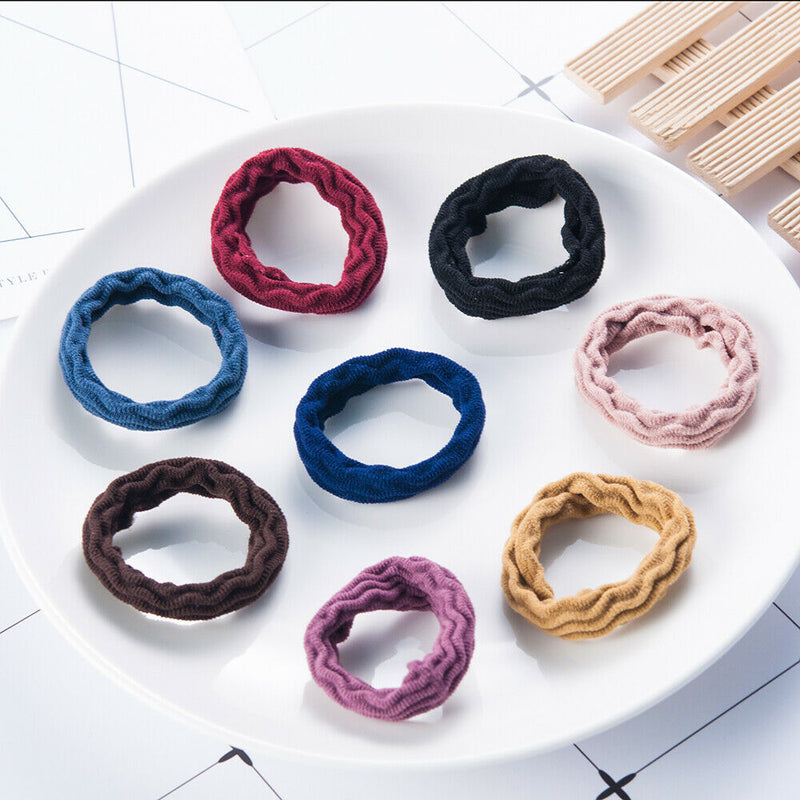 Women's Elastic Hair Ties Band Rope Ring Ponytail Holders Hair Band Scrunchies