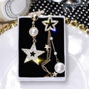 Rhinestone Star Tassel Dangle Ear Stud Women Irregular Drop Earrings Jewelry