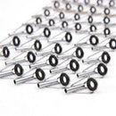 80Pcs Diy Eye Rings Fishing Rod Guide Tip Set Repair Kit For Fishing Rods S I1K5