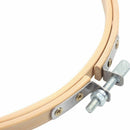 Embroidery Circle Set Hoops Cross Hoop Ring Wooden Round Adjustable Bamboo  F2F7
