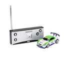 Mini Car Racing Car Drink Can 1:58 gift - White with Green
