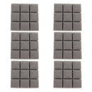 6pcs Acoustic Wedge Foam Sound Absorption Panels for Audio Equipment Gray