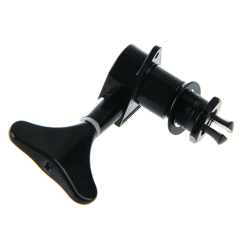 2 Pairs Black String Tuning Pegs Machine Heads for Electric Bass 2L + 2R