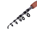 1.6m Fishing Rod Telescopic Rod Pole Rock Travel Carbon Fiber Portable Mini -Q