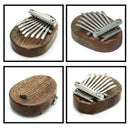 8 Keys Mini Kalimba Sansula Thumb Piano Mbira Solid Toys Wood Gift Christma A6S2
