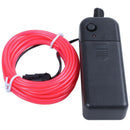 Neon Glowing Electroluminescent Wire (El Wire) with Battery Pack Controller R1X3