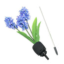 Outdoor Waterproof Solar Flower Battery Light Hyacinth for Garden, Balcony,