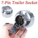 7 Pin Trailer Socket Aluminum Trailer Connector Adapter Towbar Towing Plug -OZ